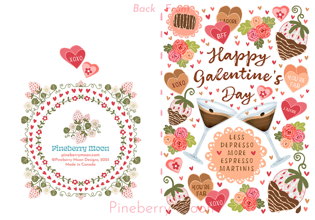 Happy Galentine's Day, Valentine's Day Greeting Card
