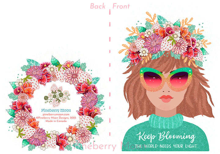 Keep Blooming, Greeting Card