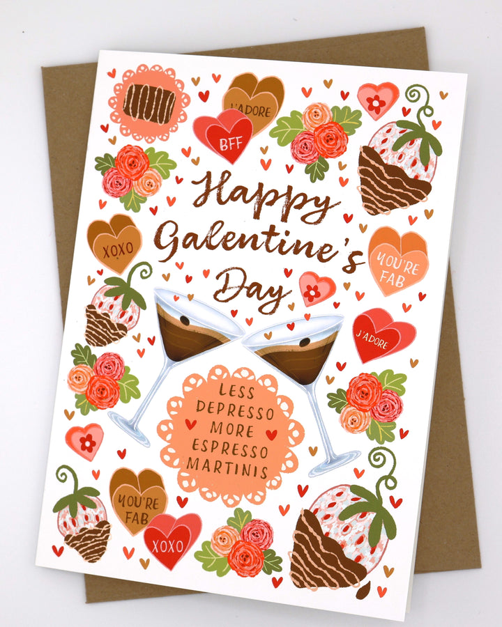 Happy Galentine's Day, Valentine's Day Greeting Card