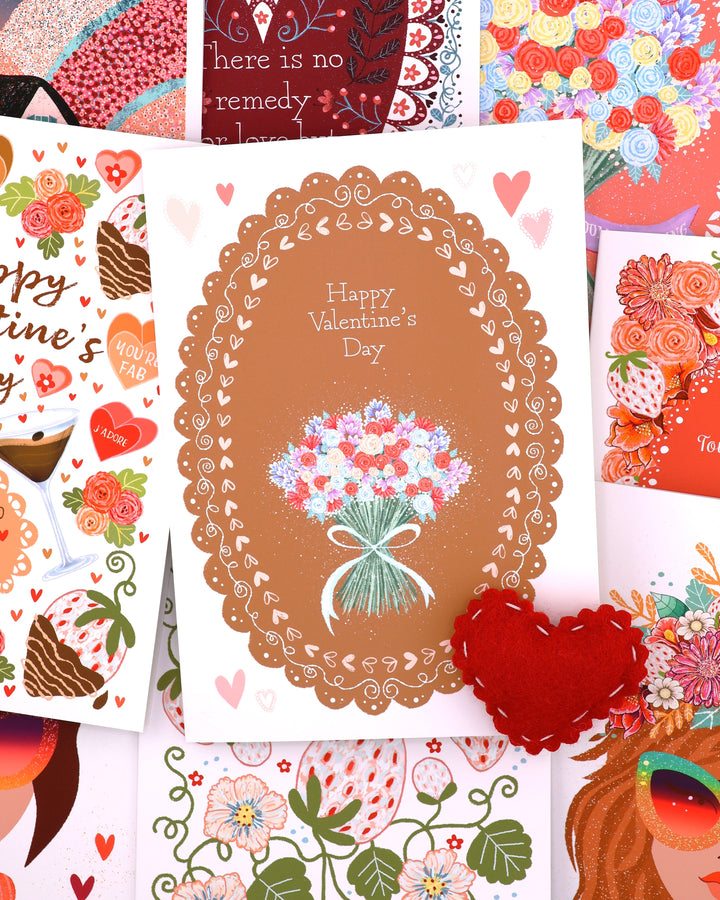 Bouquette, Valentine's Day Greeting Card