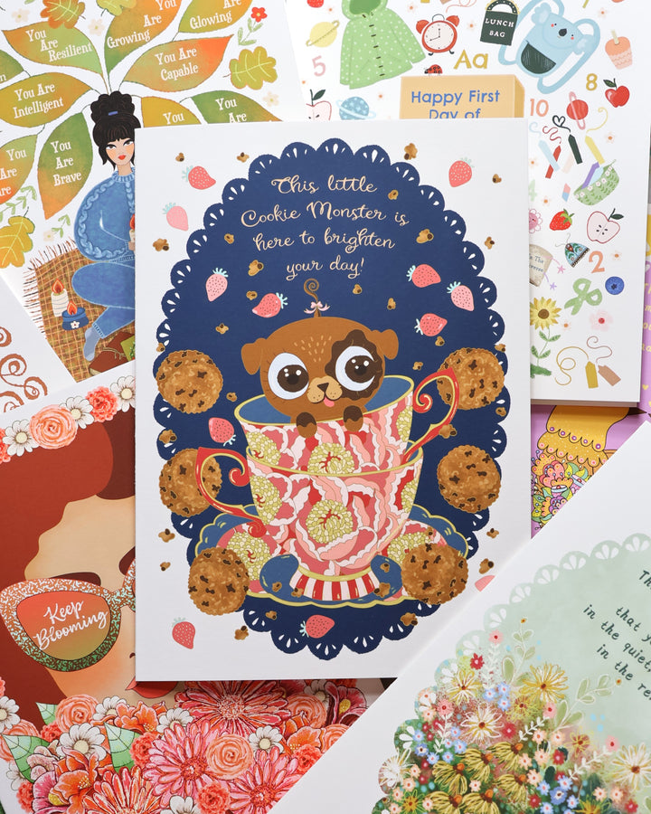 Cookie Monster, Greeting Card