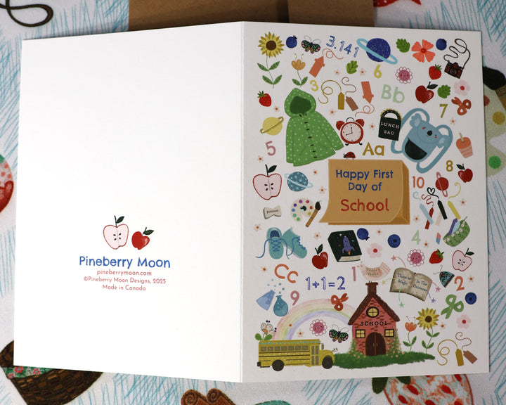 First Day Of School, Greeting Card