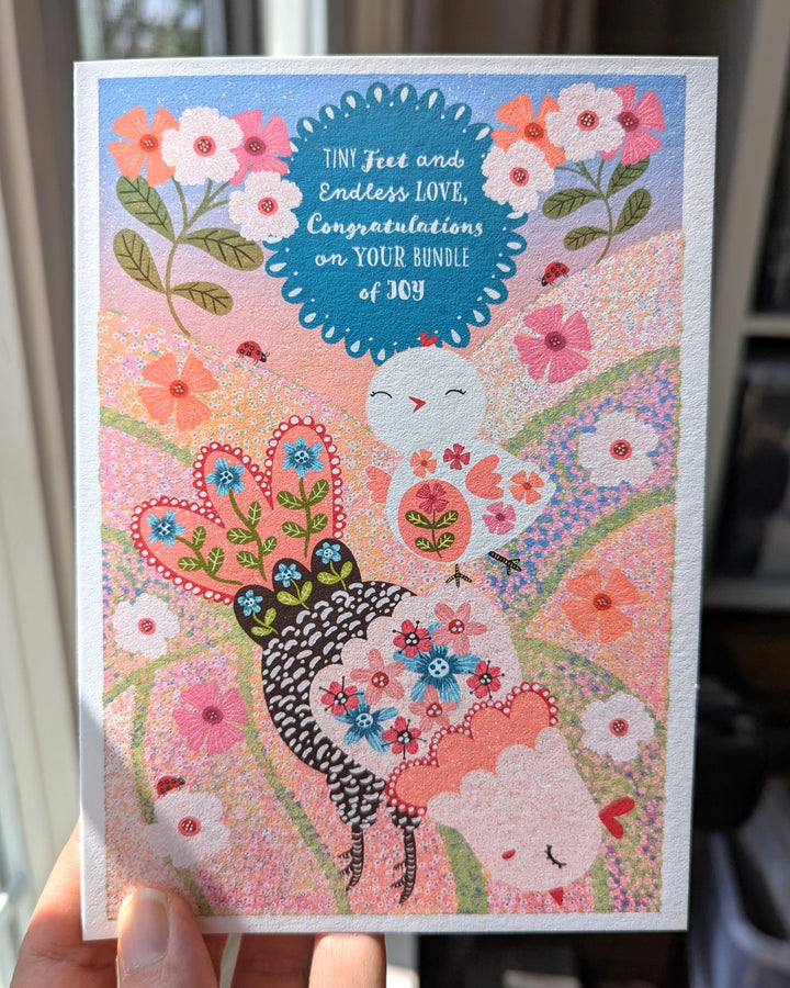 Tiny Feet, Greeting Card