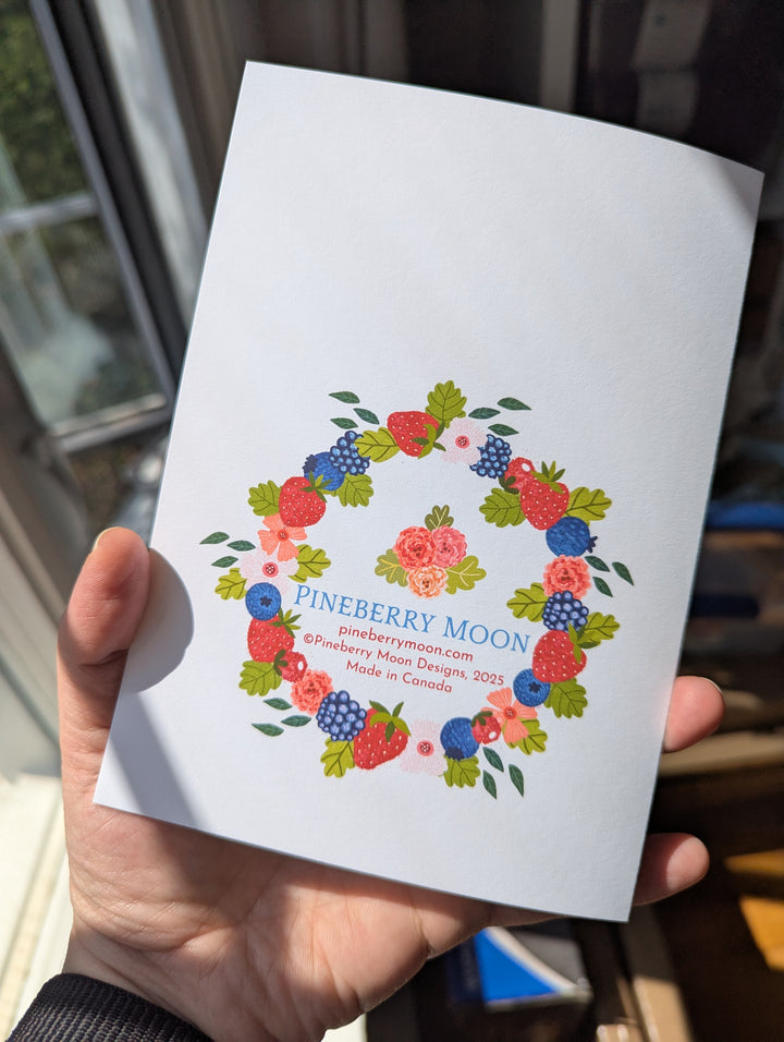 Berry Cake Birthday, Greeting Card
