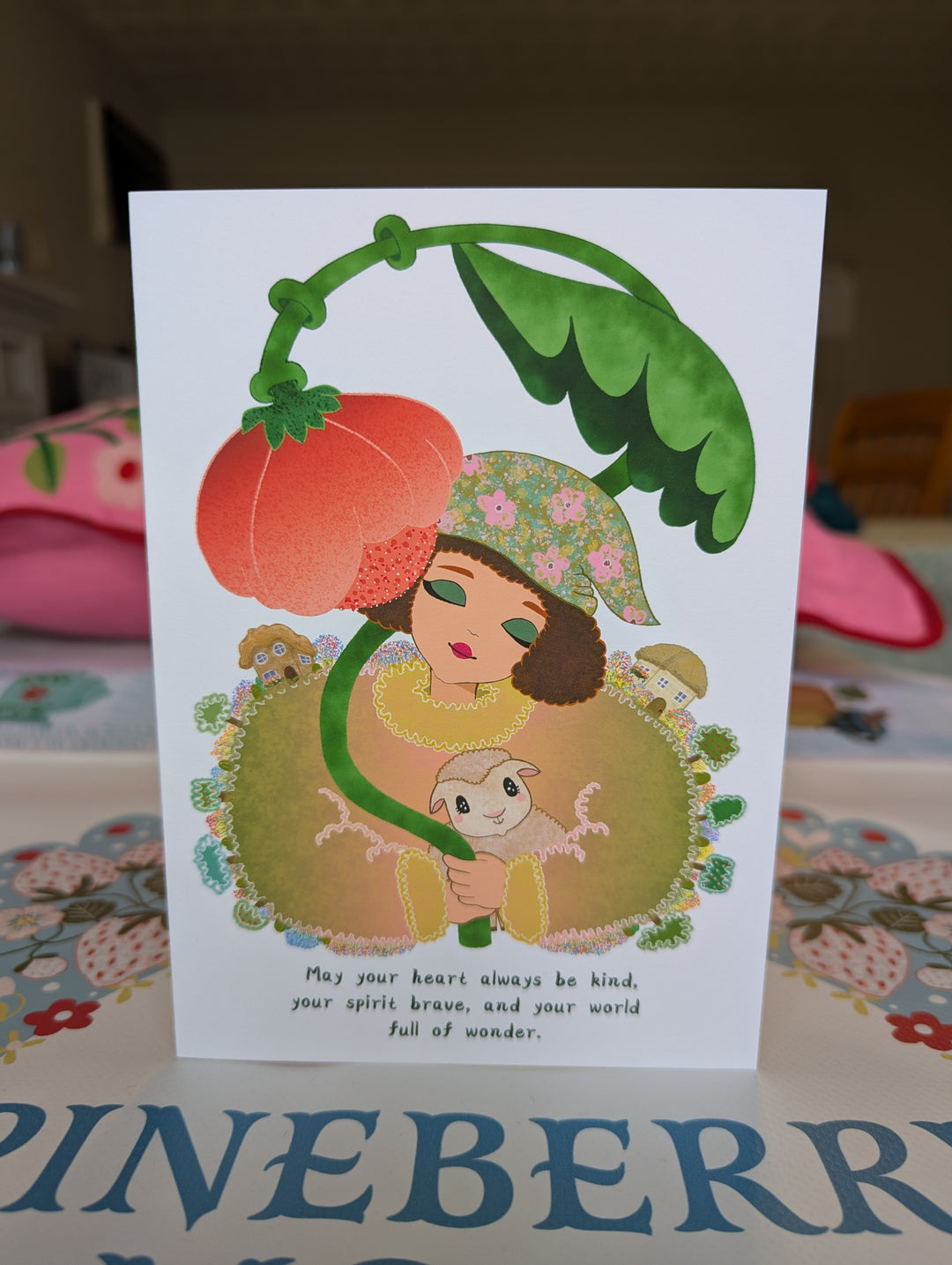Cottage Girl, Greeting Card