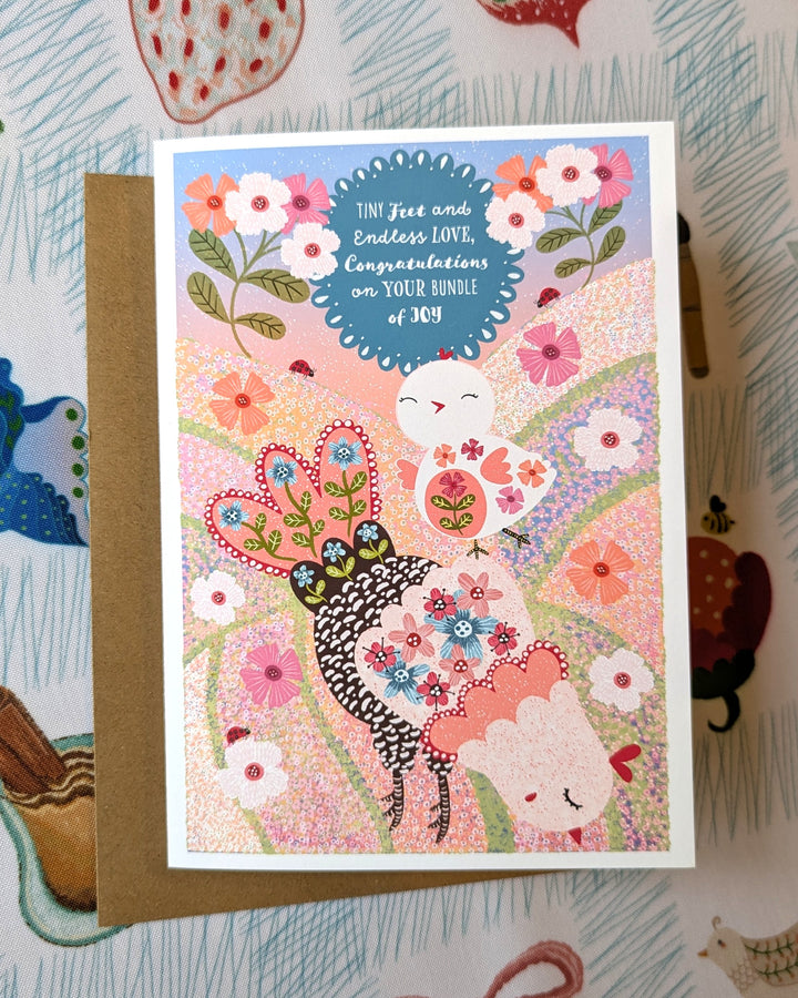 Tiny Feet, Greeting Card