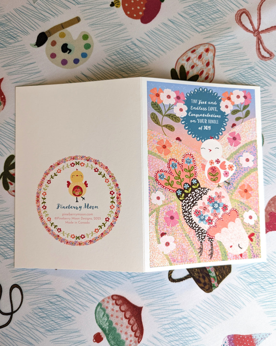 Tiny Feet, Greeting Card