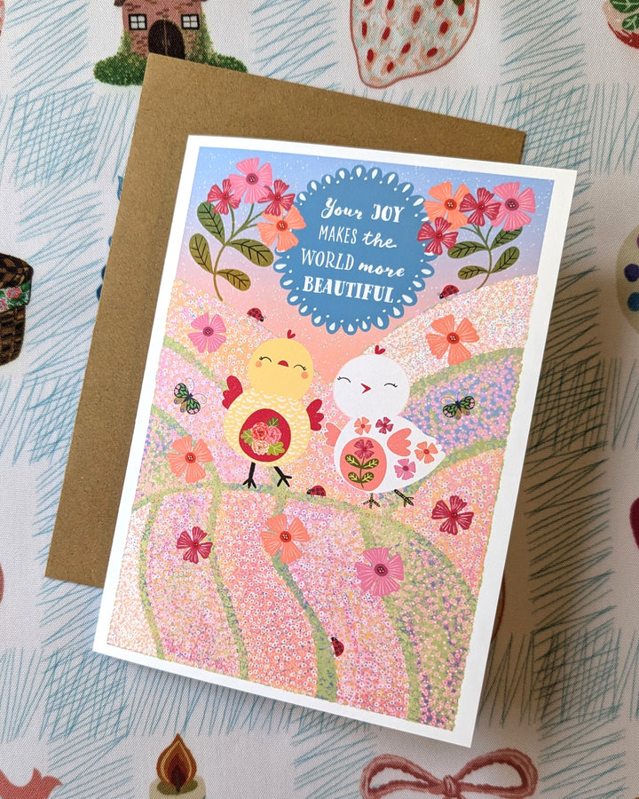 Your Joy Makes the World More Beautiful, Greeting Card