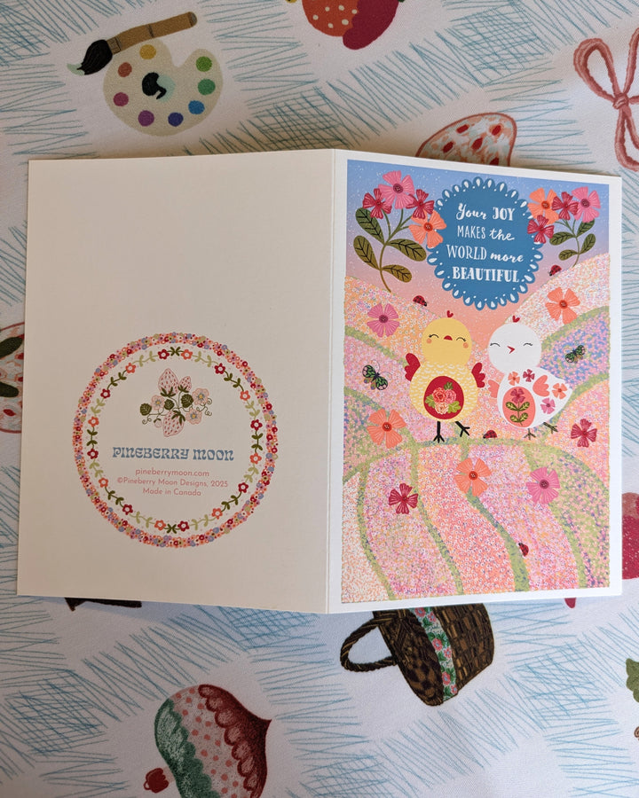 Your Joy Makes the World More Beautiful, Greeting Card